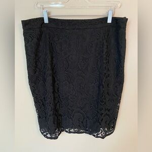 Chico’s Black Lace Pencil Skirt | Chico's Sz 3 - Women's SZ 16